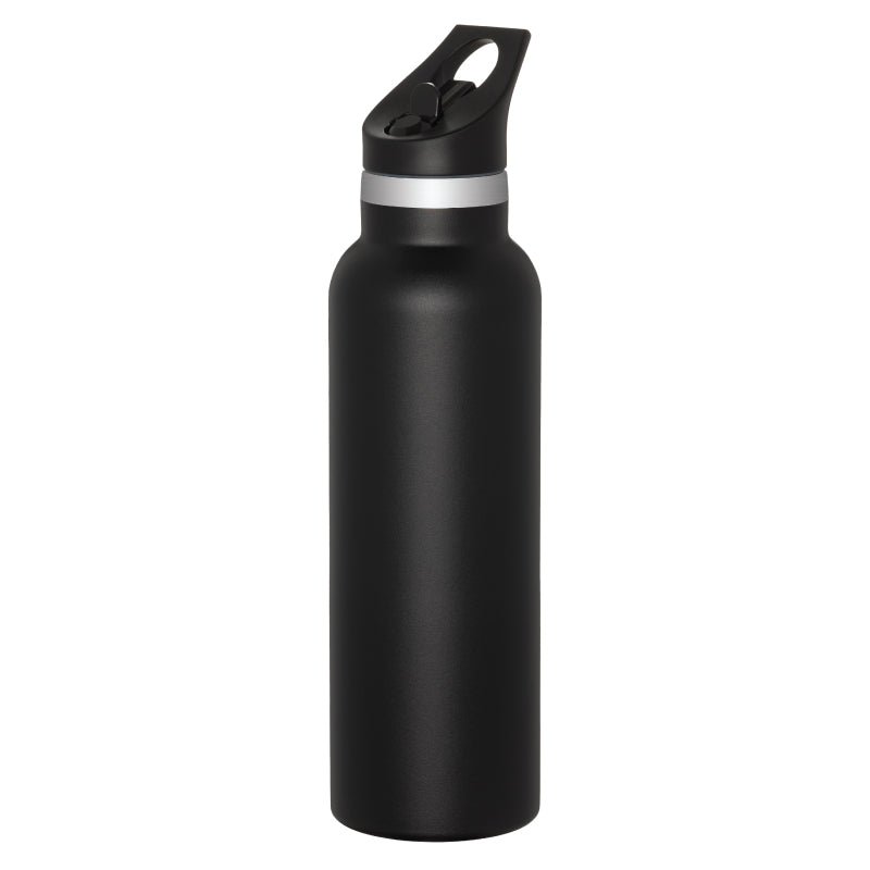 20 oz Black Vacuum Insulated Stainless Steel Water Bottle with